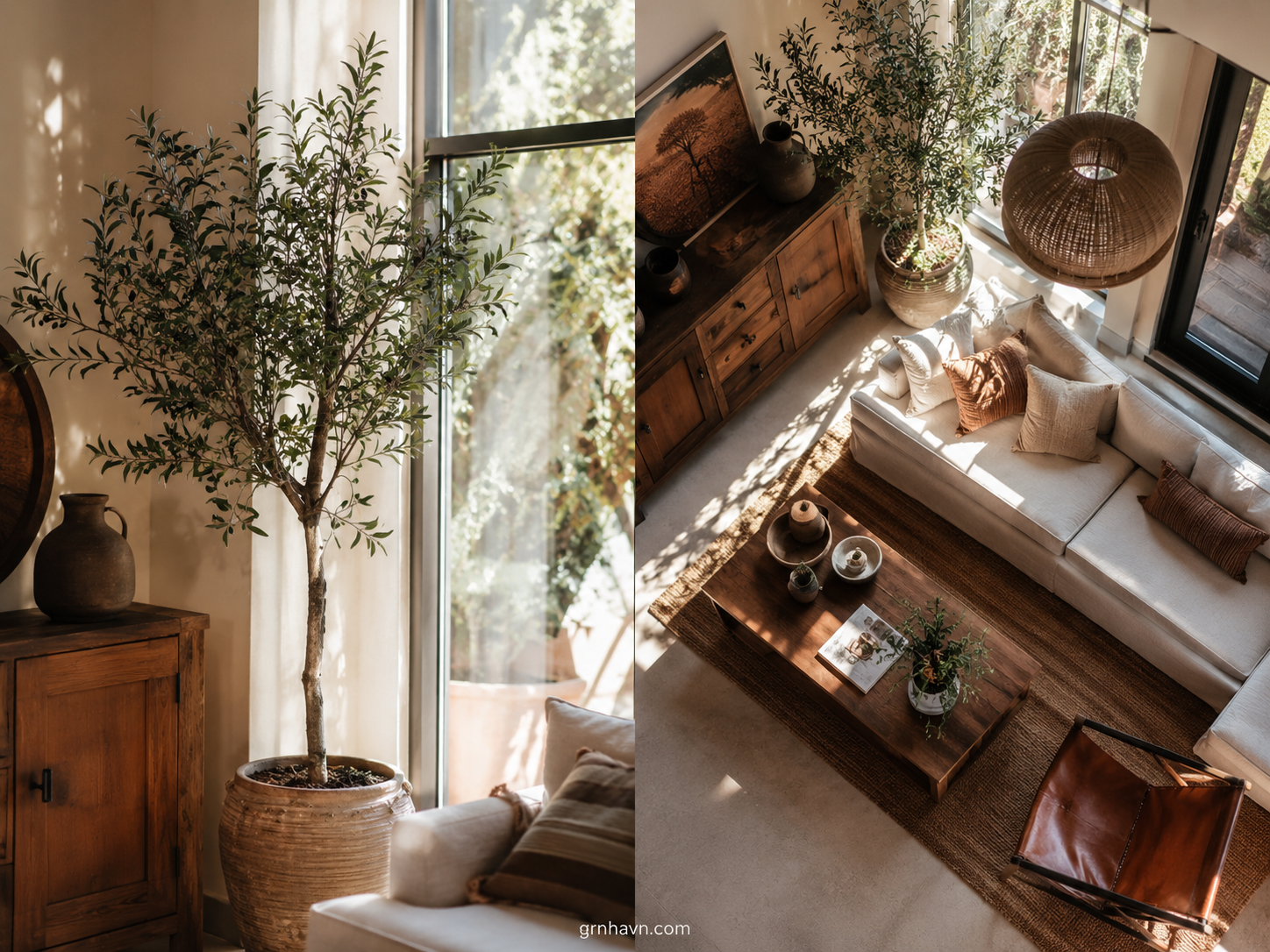 Fake olive tree indoor decor realistic foliage planter styling tips