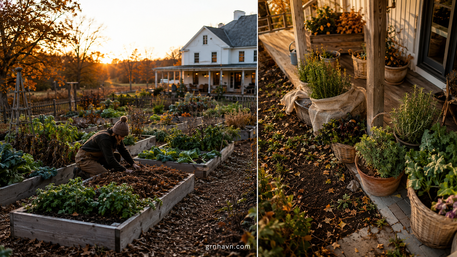 When & How to Winterize Vegetable Gardens, Herb Beds & Potted Plants
