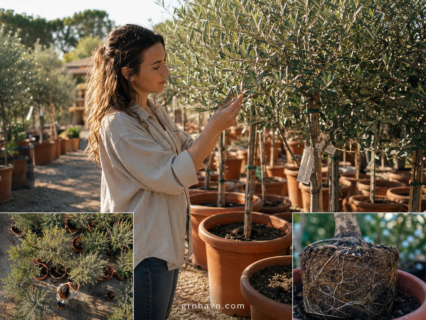 Olive tree for sale inspection checklist leaves and drainage