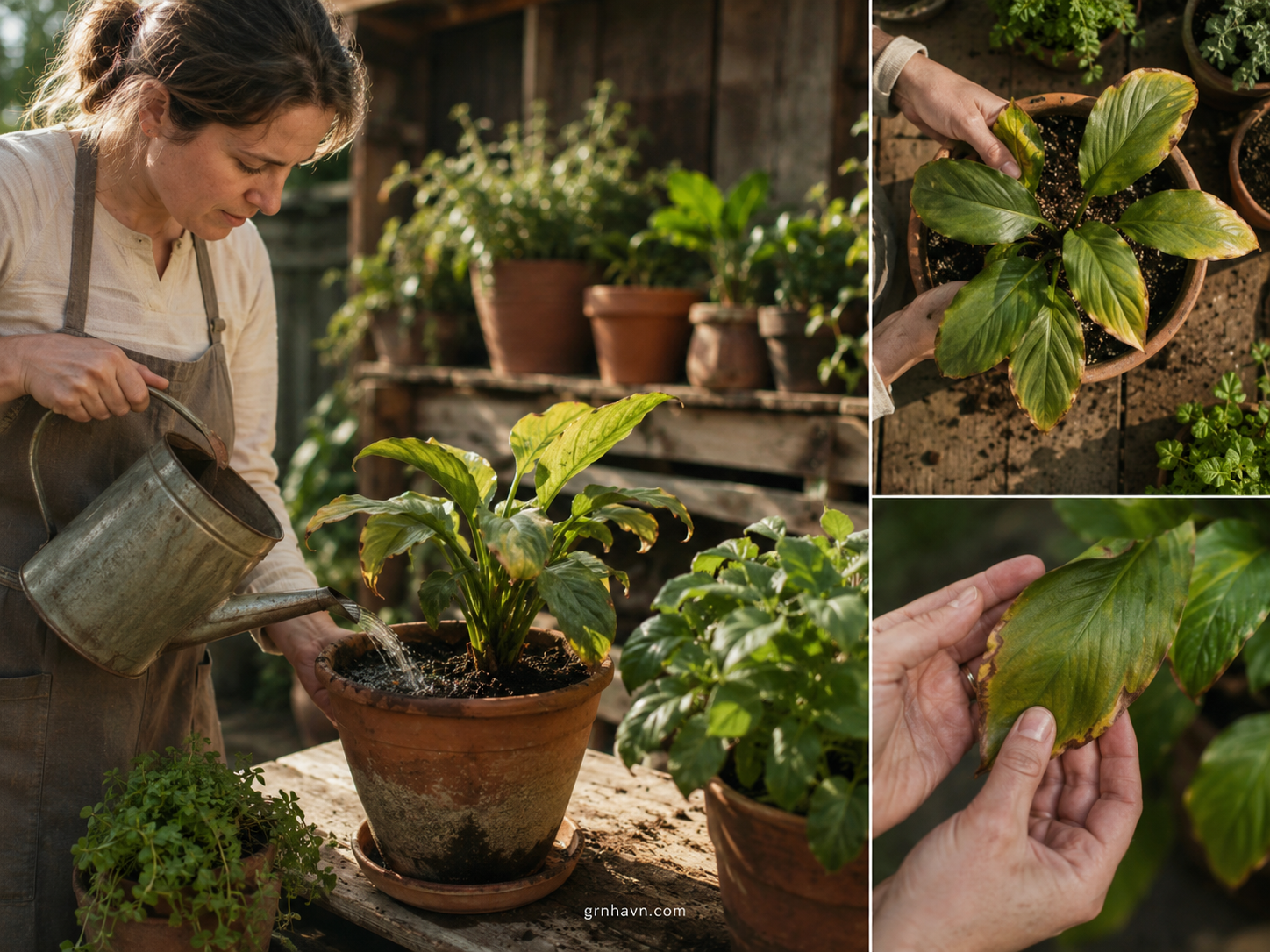 Troubleshoot fertilizer burn and salt buildup: yellow leaves and brown leaf tips in pots