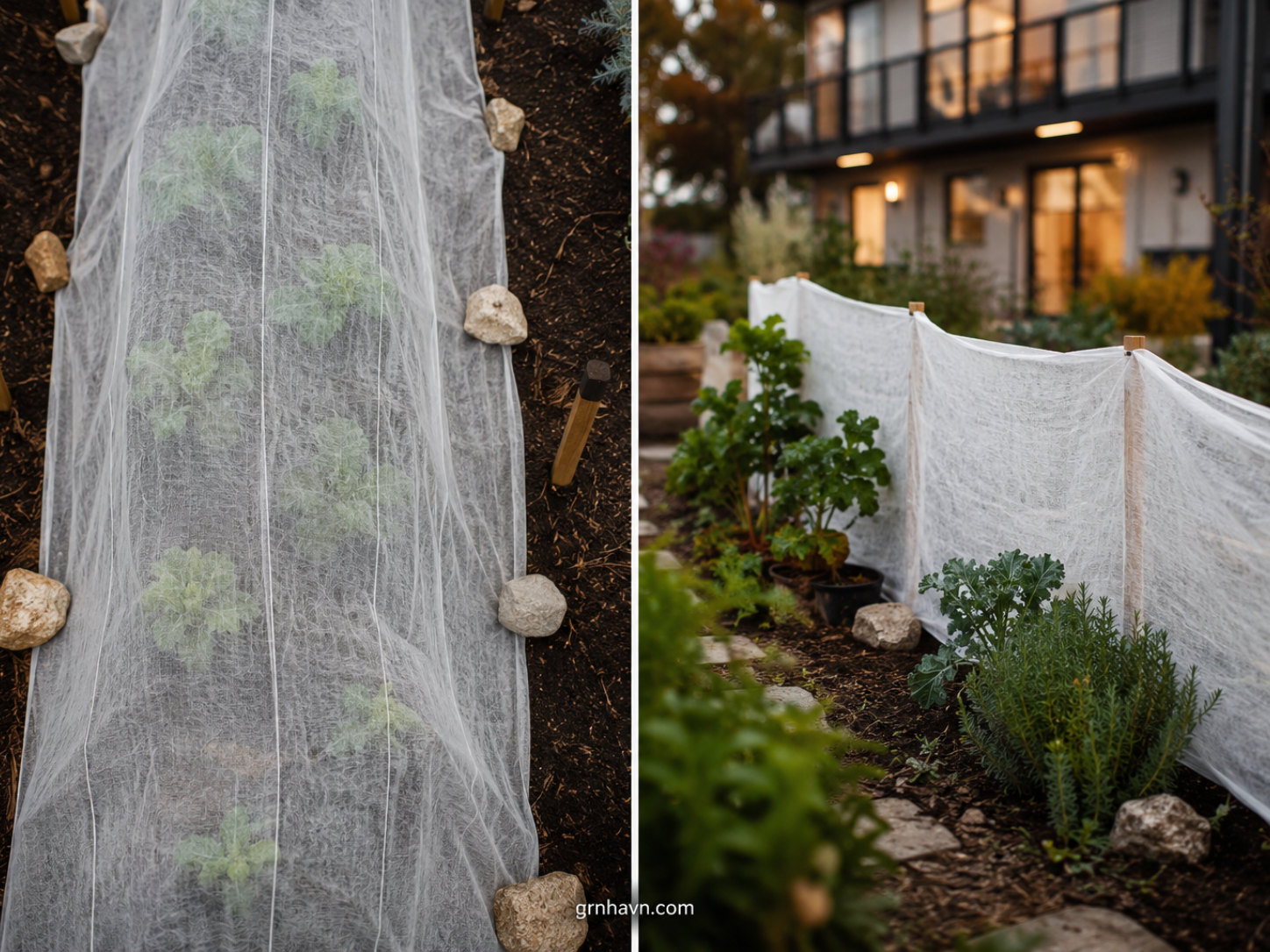 Garden preparation for winter (structure & protection)